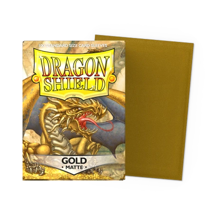 Koszulki na karty Dragon Shield - Matte Sleeves - Gold (100 szt)