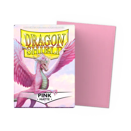 Koszulki na karty Dragon Shield - Matte Sleeves - Pink (100 szt.)