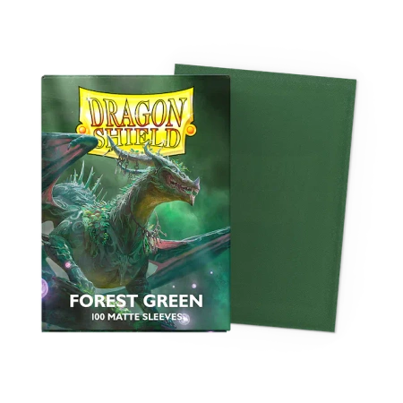 Koszulki na karty Dragon Shield - Matte Sleeves - Forest Green (100 szt.)