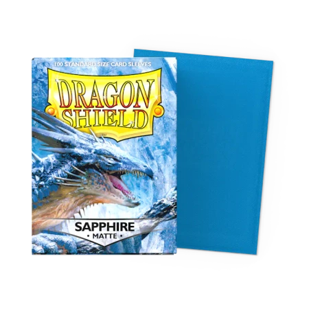 Koszulki na karty Dragon Shield - Matte Sleeves - Sapphire (100 szt)