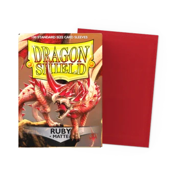 Koszulki na karty Dragon Shield: Matte Sleeves - Ruby (100 szt)