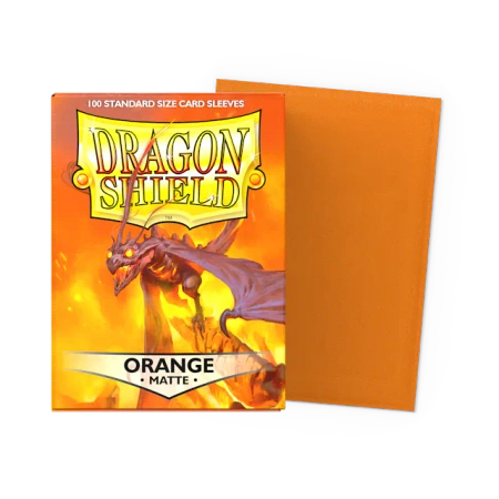 Koszulki na karty Dragon Shield - Matte Sleeves - Orange (100 szt.)