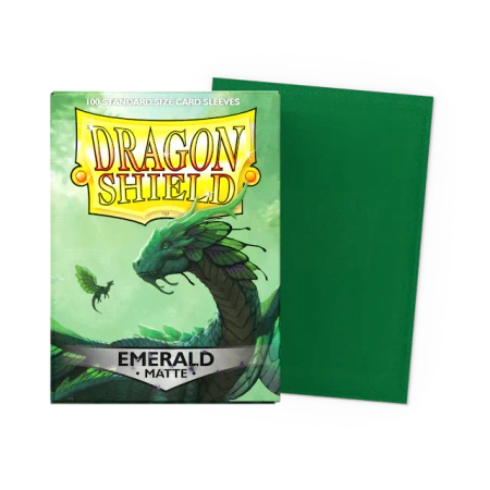Koszulki na karty Dragon Shield - Matte Sleeves - Emerald (100 szt.)