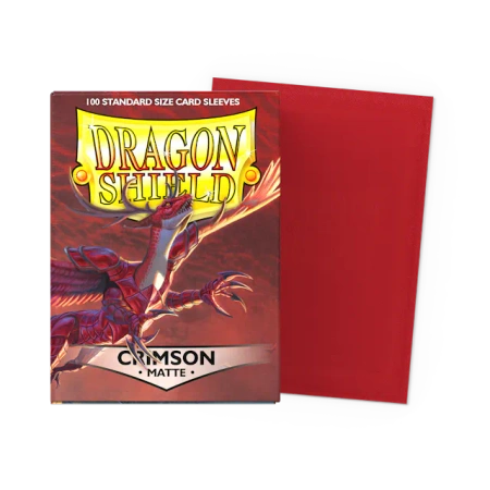 Koszulki na karty Dragon Shield - Matte Sleeves - Crimson (100 szt.)