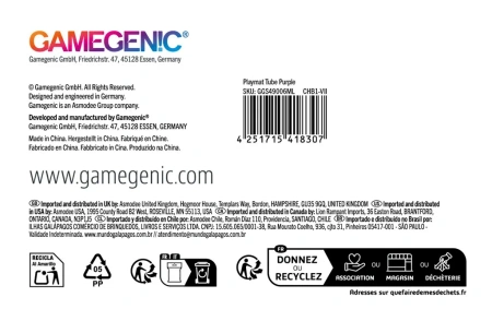 Gamegenic: Playmat Tube - Purple