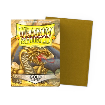 Koszulki na karty Dragon Shield - Matte Sleeves - Gold (100 szt)