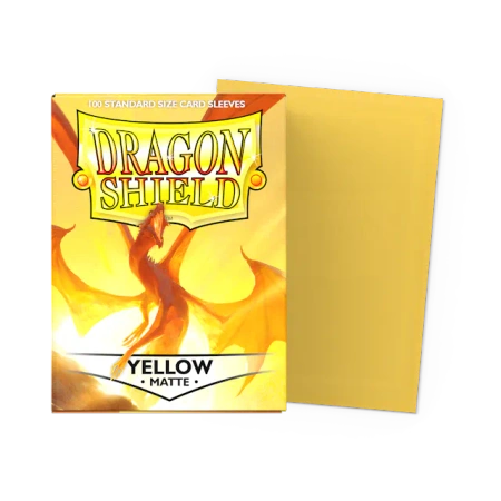 Koszulki na karty Dragon Shield - Matte Sleeves - Yellow (100 szt.)