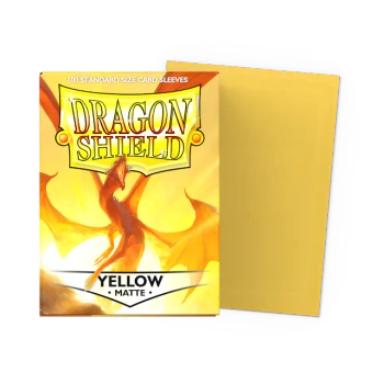 Koszulki na karty Dragon Shield - Matte Sleeves - Yellow (100 szt.)