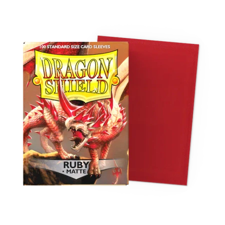 Koszulki na karty Dragon Shield: Matte Sleeves - Ruby (100 szt)